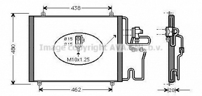 AVA QUALITY COOLING rt5204d -  Конденсатор, кондиционер